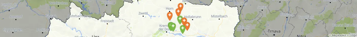 Kartenansicht für Apotheken-Notdienste in der Nähe von Maissau (Hollabrunn, Niederösterreich)